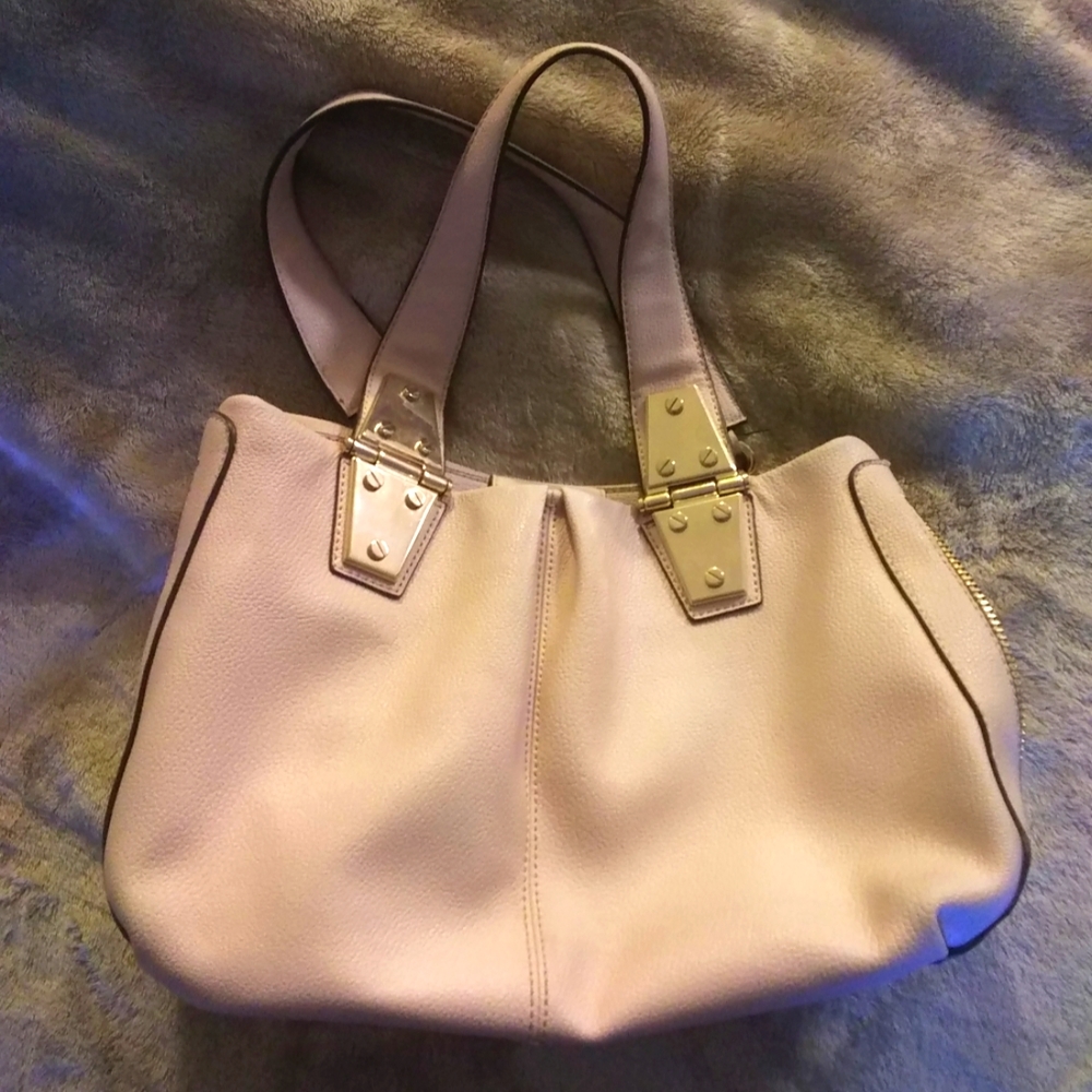 JLo light pink purse with 3 compartments